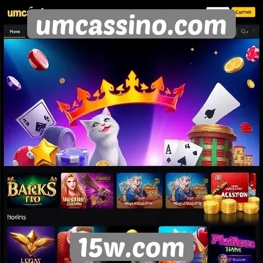 Variedade de jogos disponíveis em umcassino.com